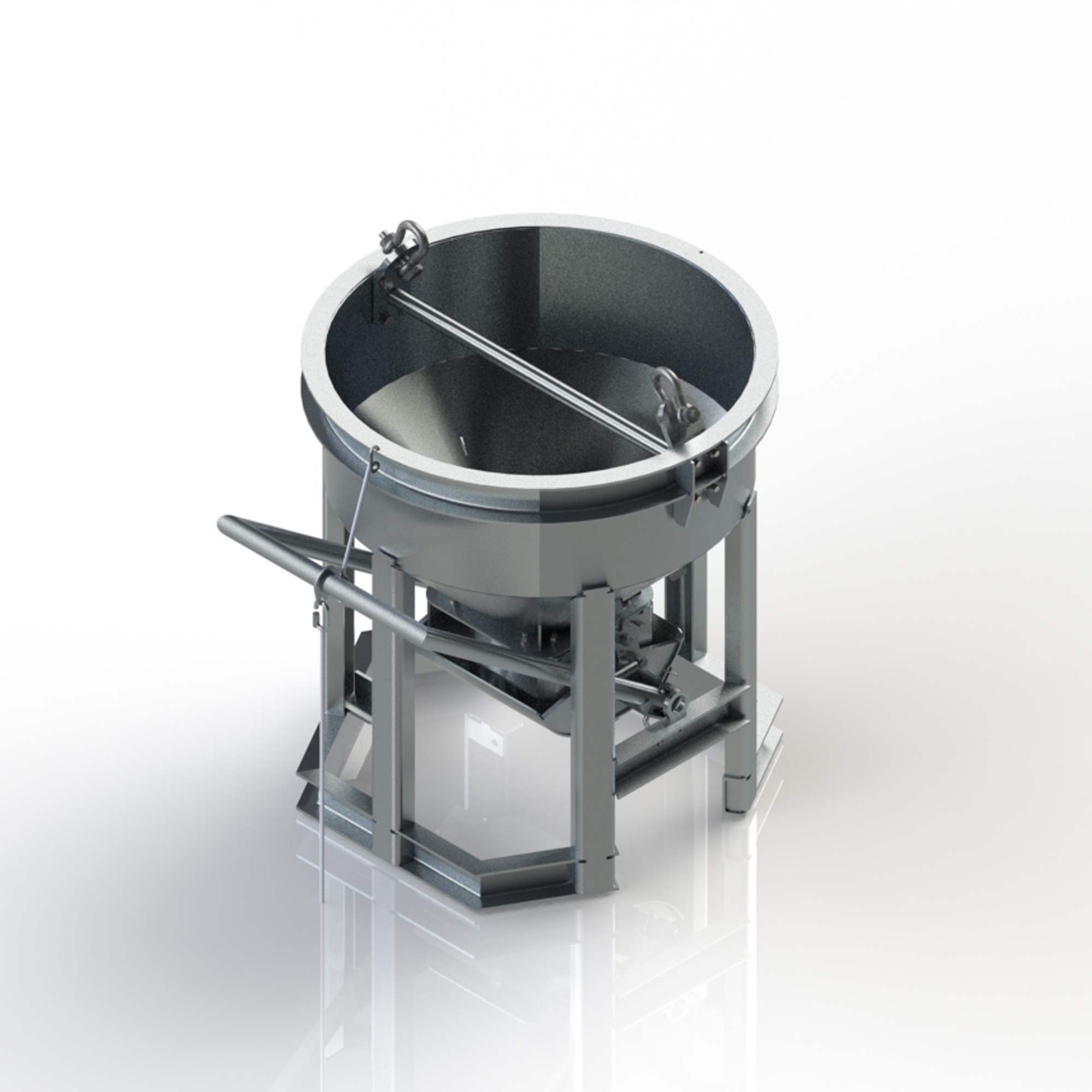 P2K-CBA-050 SMALL ALUMINUM BUCKET 1/2 CU.YD.