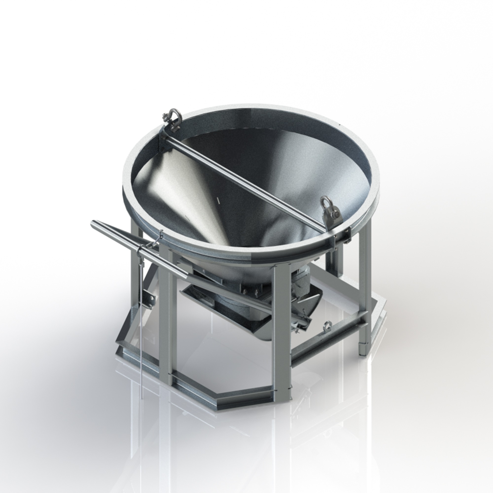 P2K-CBA-100 MEDIUM ALUMINUM BUCKET 1 CU.YD.